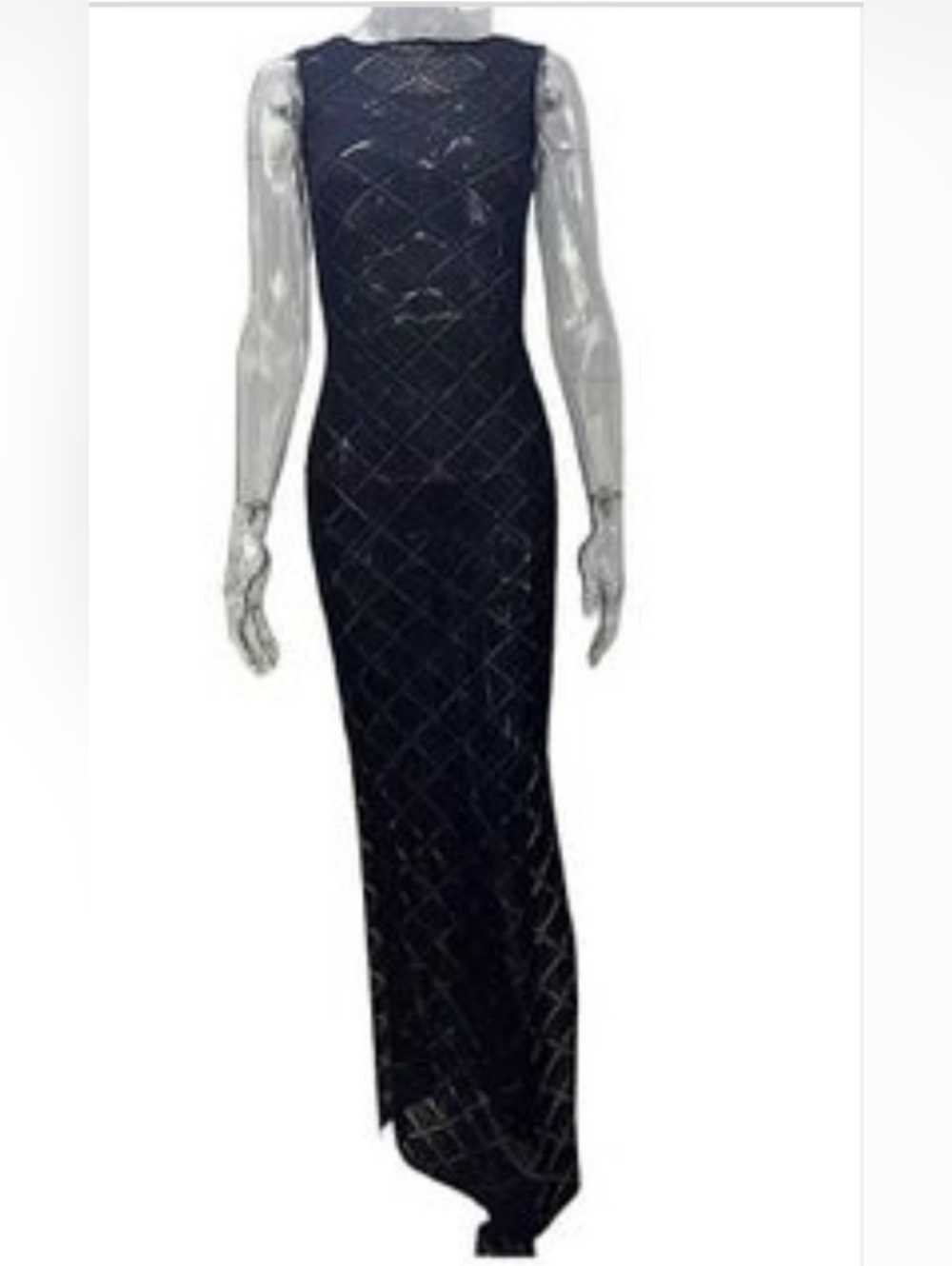 NWT Diamond Maxi Dress Cover-up in Black
